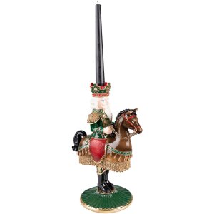 Clayre & Eef 6PR3778 Sfeșnic Spărgător de nuci 22x15x33 cm Verde maro