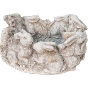 Clayre & Eef 6TE0408 Blumentopf Ø 27x12 cm Beige