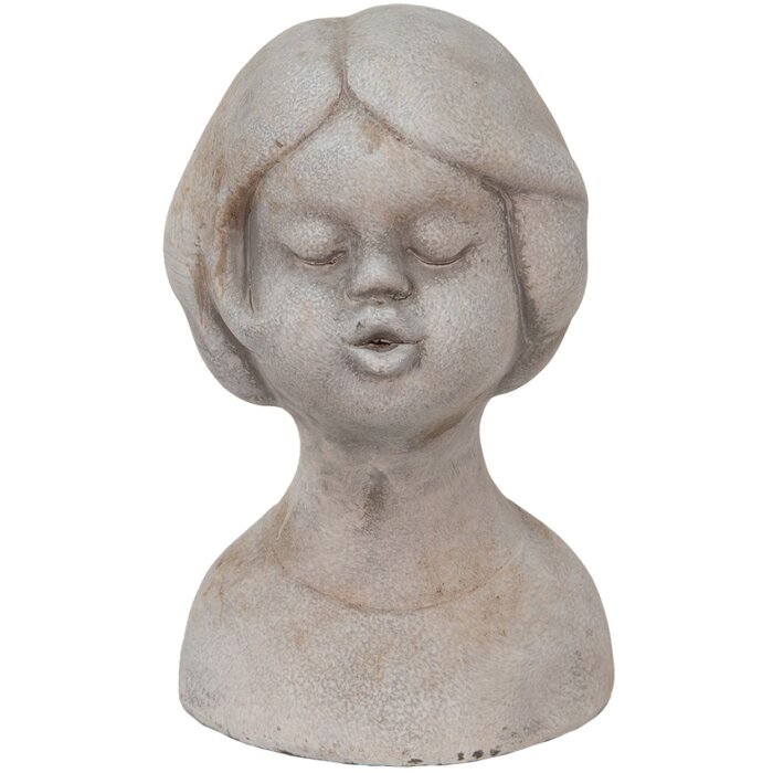 Clayre & Eef 6TE0422S Bust Fată 11x10x18 cm Bej