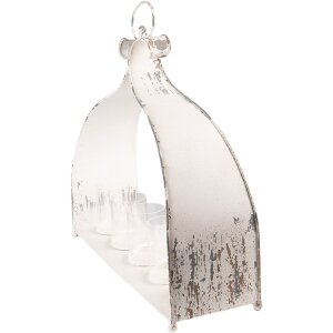 Clayre & Eef 6Y4803 Suport lumânări 53x16x50 cm Bej Suport lumânări