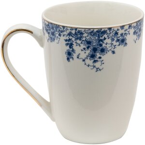 Clayre & Eef BFLMU Becher 12x9x11 cm - 330 ml Blau