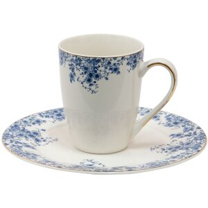 Clayre & Eef BFLMU Becher 12x9x11 cm - 330 ml Blau