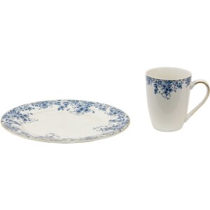 Clayre & Eef BFLMU Becher 12x9x11 cm - 330 ml Blau