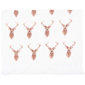 Clayre & Eef CTCOL-2 Gästetuch 40x66 cm Beige Braun