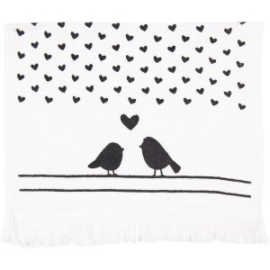 Clayre & Eef CTLBS Gästetuch 40x66 cm Schwarz...