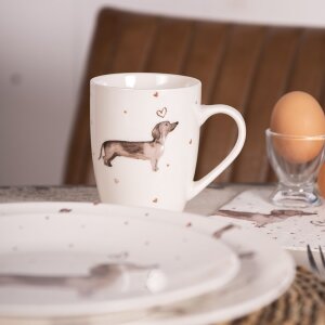 Can Clayre & Eef DHLMU 12x8x10 cm, 300 ml, bej-marol