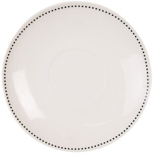 Clayre & Eef FAFKS Kaffeetasse mit Untertasse Porzellan 200 ml Blumendekor