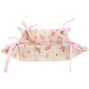 Clayre & Eef FAS47 Brotkörbchen 35x35x8 cm Beige Rosa