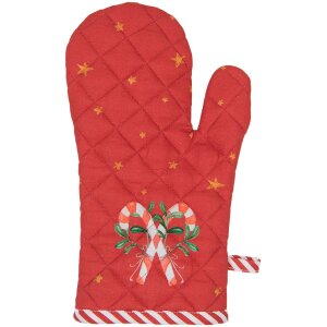 Clayre & Eef HLC44K Mănușă de cuptor pentru copii 12x21 cm Bej - Verde