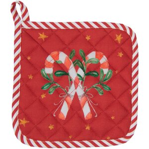 Clayre & Eef HLC45 Potholder 20x20 cm Bej - Verde