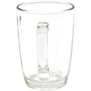 Cană de ceai Clayre & Eef, 300 ml, sticlă, neagră