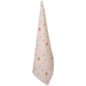 Clayre & Eef PNC42 Küchentuch 50x70 cm Beige Rosa
