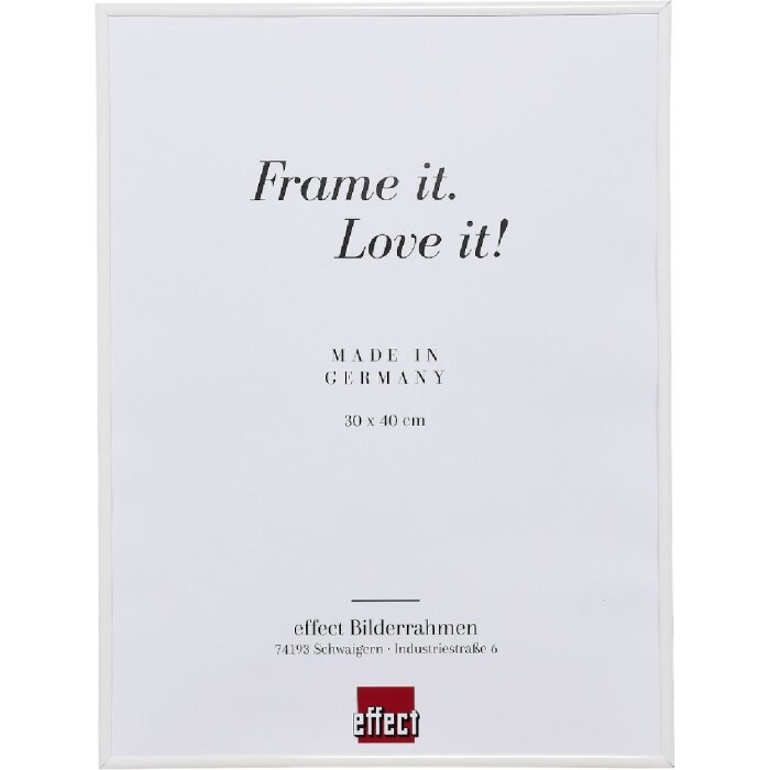 Ramă foto din plastic efect Art albă 35x100 cm cu sticlă transparentă