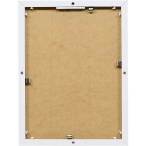 Efect aluminiu cadru Quadro 20x20 cm alb sticlă transparentă montare pe perete