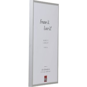 Effect Aluminium ramă foto Serie 2 sticlă transparentă argintie 50x70 cm