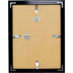 Rama foto din aluminiu Alu Profil S3, neagră, 20x30 cm, cu sticlă transparentă