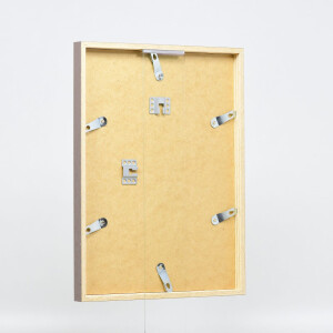 Efect cadru din lemn profil 35 maro 50x70 cm sticlă normală