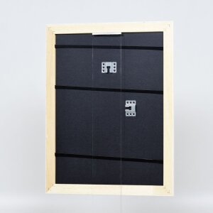 Effect Holz-Barockrahmen Profil 37 weiß 25x35 cm Normalglas