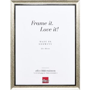 Effect Holz-Bilderrahmen Profil 40 Silber 40x60 cm...