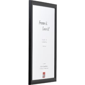 Rama foto din lemn Profil 43 negru 20x25 cm cu sticlă normală