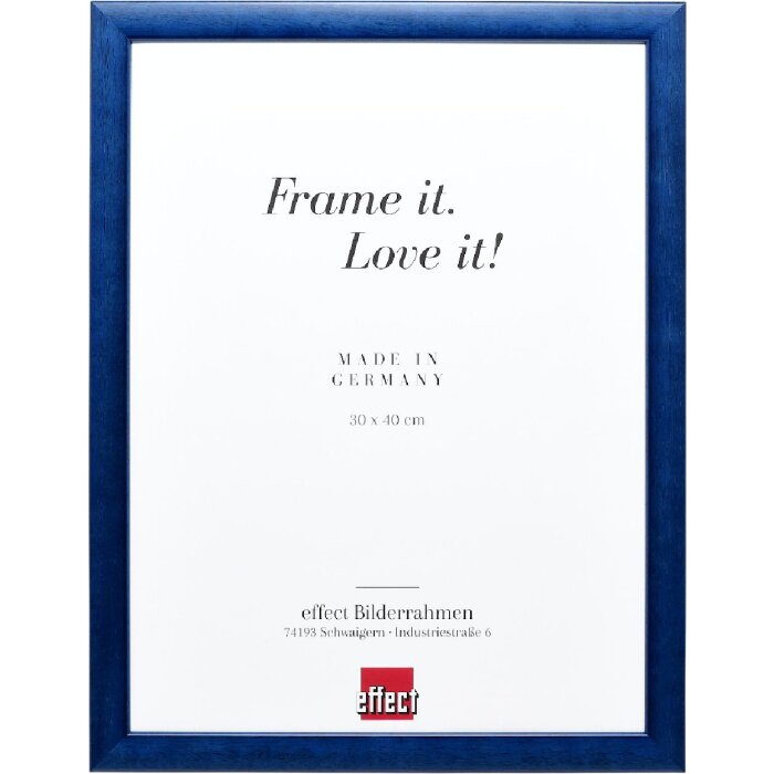 Ramă foto din lemn masiv Effect Profil 43 royalblau 25x30 cm