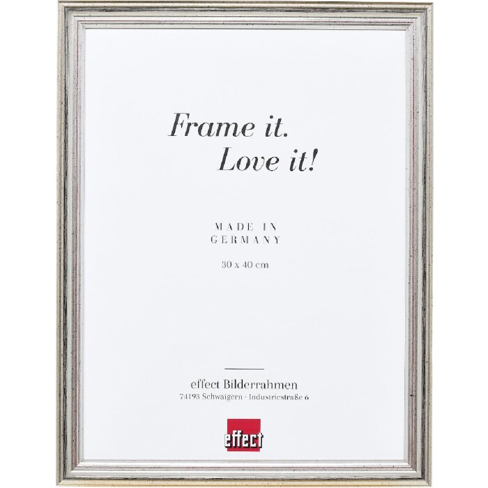 Rama foto Profil 44 argint, 10x15 cm, lemn masiv, stil baroc