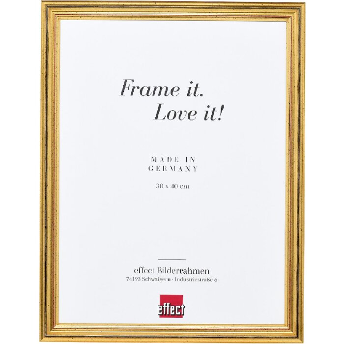 Effect Holzrahmen Profil 44 auriu 25x30 cm - ramă foto baroc din lemn masiv