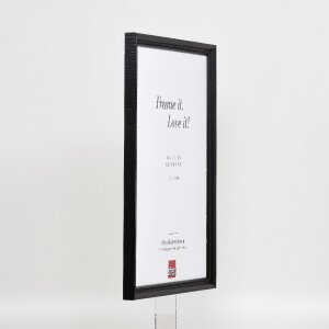 Rama foto Profil 48 negru 7x10 cm, cu sticlă transparentă