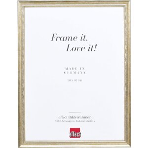 Effect Holzrahmen Profil 48 gold 21x28 cm Klarglas