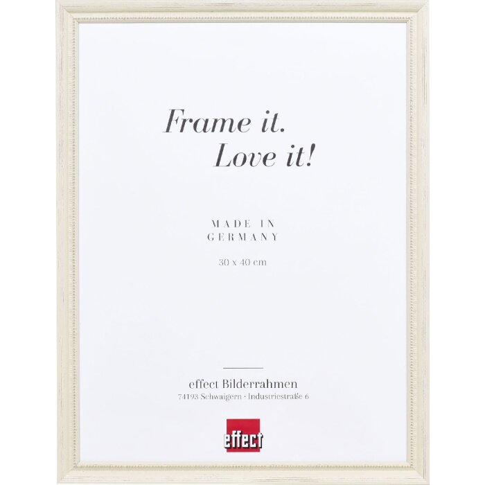 Ramă foto din lemn Effect Profil 48 alb 25x50 cm sticlă transparentă