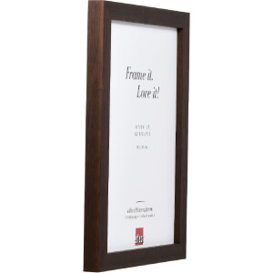 Effect Holz Bilderrahmen Profil 52 dunkelbraun 50x60 cm Normalglas