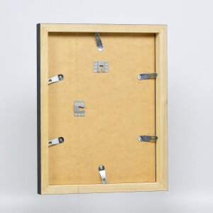 Effect Holz-Bilderrahmen Profil 55 schwarz 30x30 cm Normalglas