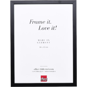 Effect Holzrahmen Profil 58 Schwarz 45x80 cm Klarglas...