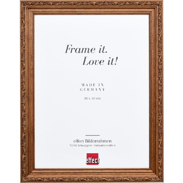 Effect Holzrahmen Profil 63 Ramă Foto Baroc Maro 60x60 cm Sticlă Transparentă