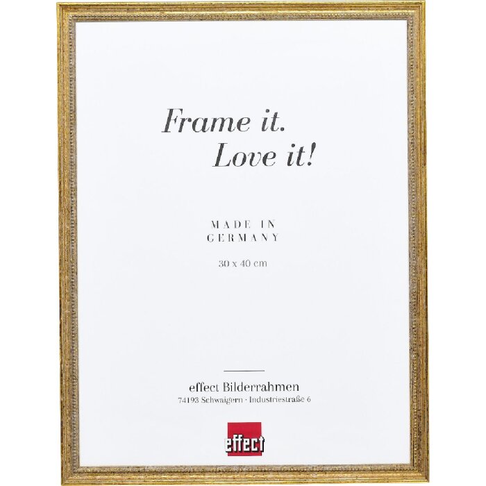 Ramă foto Effect Holz Profil 66 Antikgold 40x50 cm sticlă transparentă