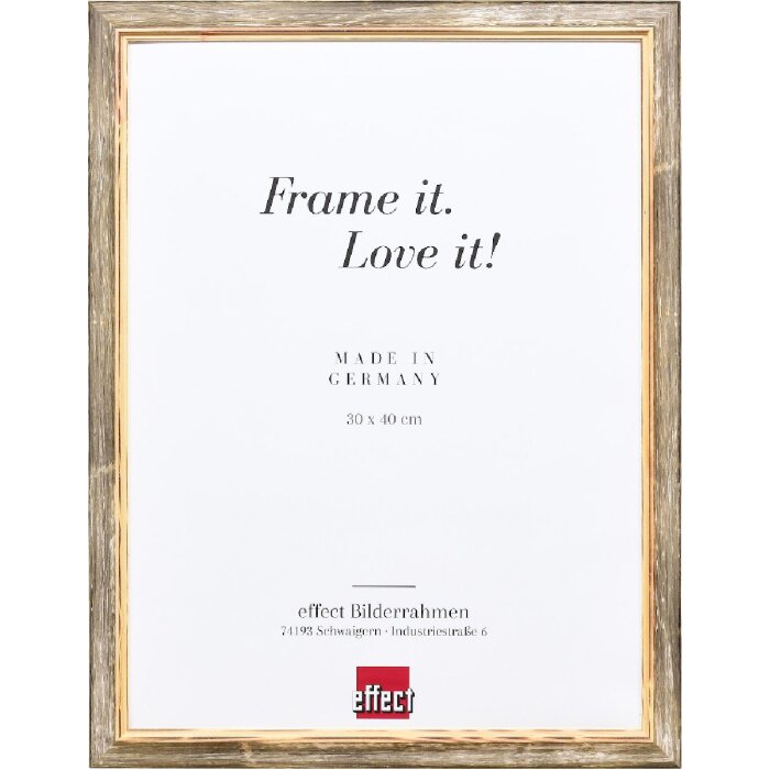 Rama foto din lemn masiv Profil 67 maro 18x27 cm cu sticlă transparentă