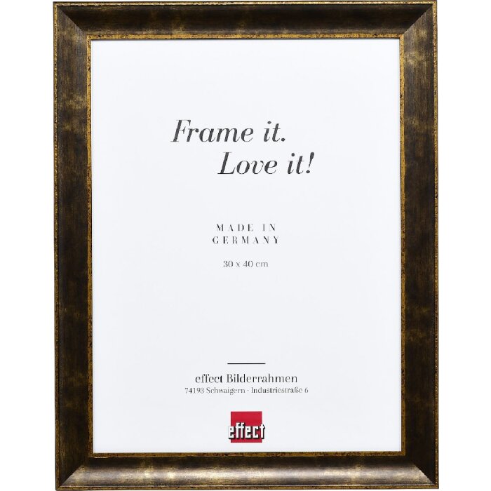 effect Holzrahmen Profil 68 Negru 18x32 cm cu sticlă transparentă