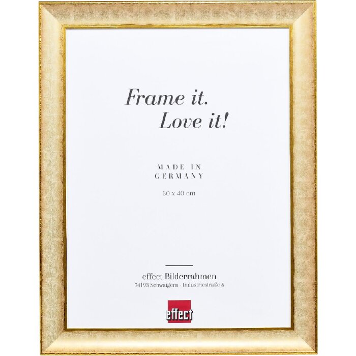 Ramă foto din lemn Profil 68, nuanță ivoire, 21x29,7 cm, cu sticlă clară