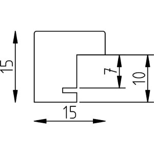 Ramă foto din lemn masiv Profil 70, șoarece de cedru, 50x65 cm, sticlă transparentă