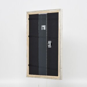 Effect Holzbilderrahmen Profil 85 Silber 20x28 cm Normalglas