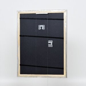 Effect Holzbilderrahmen Profil 85 Silber 30,5x91,5 cm Normalglas