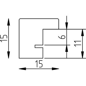 Effect Ramă Foto din Lemn Profil 2330 Stejar 18x27 cm Sticlă Transparentă