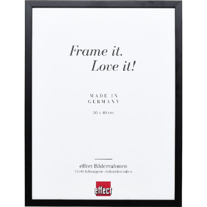 Ramă foto din lemn Effect Profil Top S negru 28x35 cm cu sticlă