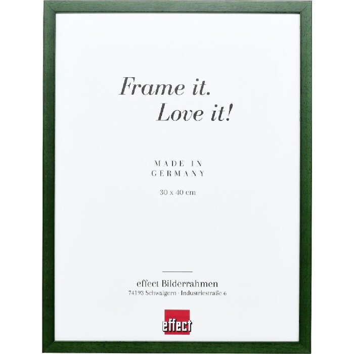 Effect Ramă Foto din Lemn Profil Top S Verde Brad 45x60 cm cu Sticlă