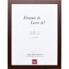 Ramă foto din lemn masiv Profil Top Pro maro 15x20 cm, glas transparent