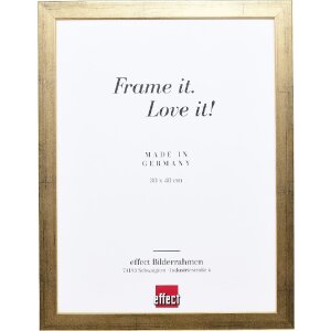Effect Holzrahmen Profil Top Pro gold 20x25 cm Klarglas