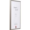 Rama foto din aluminiu A1, neînflamabilă, grau bătut, 25x35 cm, cu sticlă clară