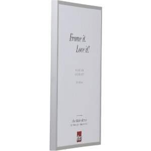Ramă foto din aluminiu Effect B1 Brandschutz Serie 2, argint, 25x70 cm, sticlă transparentă