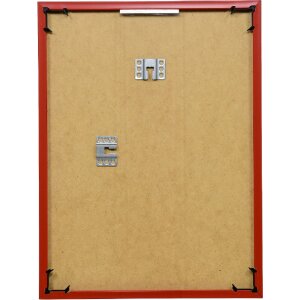 Effect Kunststoffrahmen Art rot 13x18 cm Antireflexglas
