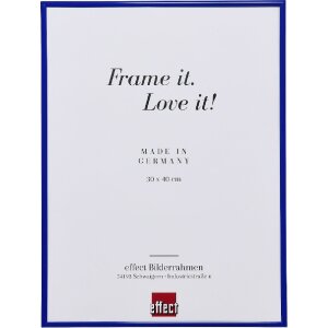 Effect Kunststoffrahmen Art blau 20x28 cm Antireflexglas